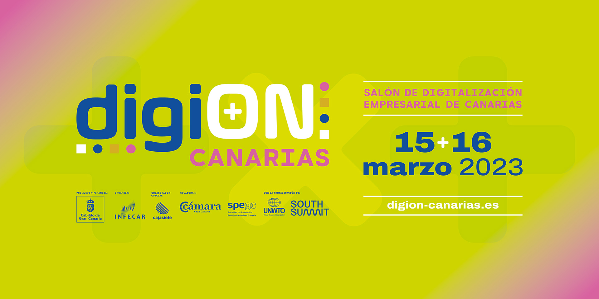 Banner web DigiON Canarias, salón de digitalización empresarial de canarias